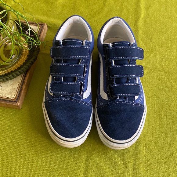 blue velcro vans womens